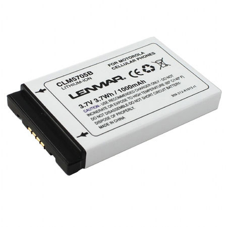 Lenmar Rechargeable No-Memory Lithium-Ion Battery for MOTOROLA V60i/c/ci/ic/g/gi/p/t/ti/x Series Cellular Phones, 3.6v, 900mAh