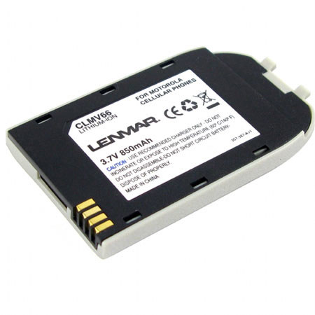 Lenmar No Memory Rechargeable Cellular Phone Lith-Ion Battery, 850mAh for Motorola V66