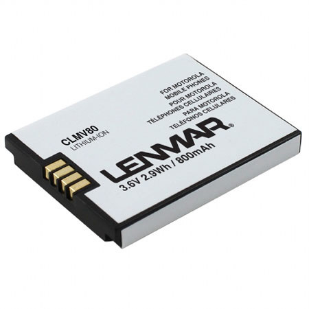 Lenmar No-Memory Lithium-Ion 800mAh 3.6V Rechargeable Battery for Motorola Populous A668, V80 Cellular Phone