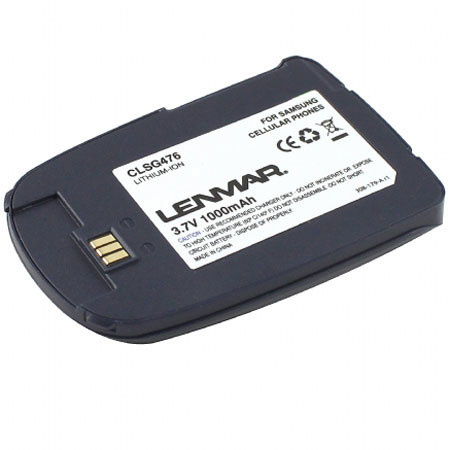 Lenmar CLSG476 Lithium-Ion 3.7v / 1000mAh Battery, Fits Samsung SCH-A630