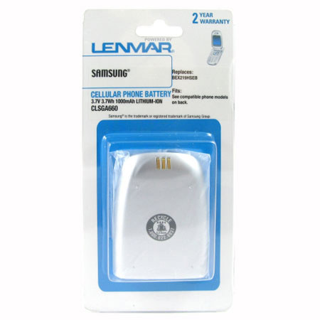 Lenmar CLSGA660 Lithium-Ion 3.7v / 1000mAh Battery, Fits Samsung SPH-A660, SPH-VI660