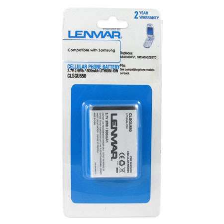 Lenmar CLSGU550 Lithium-Ion 3.7v / 800mAh Battery, Fits Samsung SCH-U540, SCH-U550