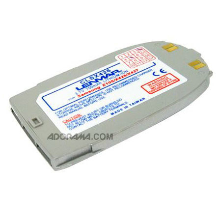 Lenmar No Memory Rechargeable Lith-Ion Cellular Phone Battery, 700mAh, for the Samsung E105, SGH-X426 & SGH-X-X427.