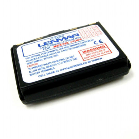 Lenmar No-Memory Lithium-ion NEXTEL/MOTOROLA i1000 Series 1150mAh Rechargeable Battery for Nextel/ Motorola iDEN-i1000 Series Cellular Phones