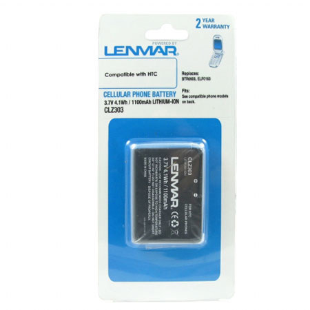 Lenmar CLZ303 Lithium-Ion 3.7v / 1100mAh Battery, Fits HTC Touch MP6900, P3450, XV6900