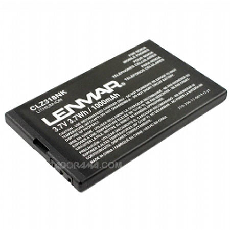 Lenmar Lithium Ion 3.7v, 880mAh Battery Replaces Nokia BL-4U #CLZ318NK