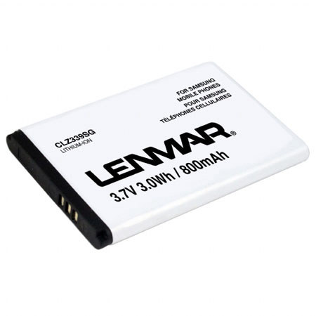 Lenmar CLZ339SG Lithium-Ion 3.7v / 800mAh Battery, Fits Samsung Intensity SCH-U450, Rogue SCH-U960 Cellular Phones