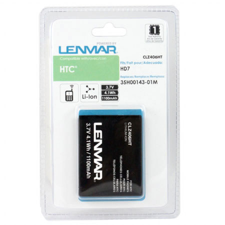 Lenmar CLZ406HT Lithium-Ion 3.7V/1000mAh Battery for HTC HD7 Windows 7 Phone