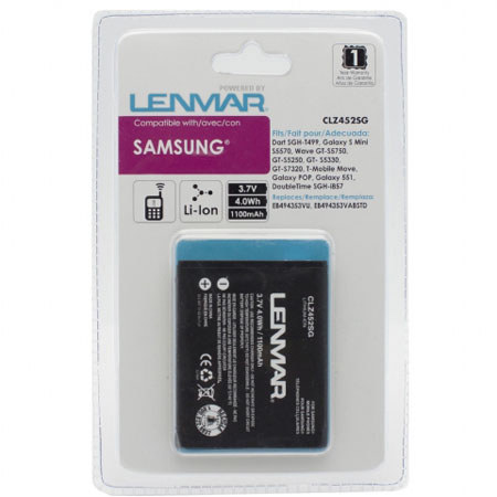Lenmar No Memory Rechargeable Lithium-Ion Battery for Samsung Dart SGH-T499 Cellular Phones
