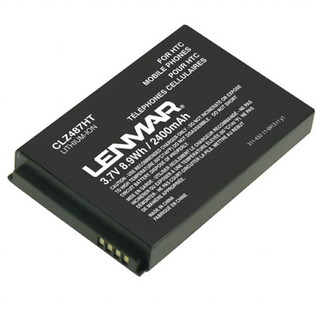 Lenmar CLZ487HT 3.7V/2400mAh Lithium-Ion Battery, Black