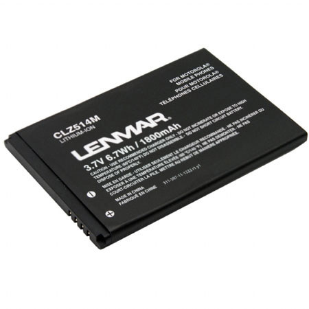 Lenmar CLZ514M Battery for Motorola XT865 Phones, Black