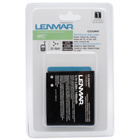 Lenmar No Memory Rechargeable Lithium-Ion Battery for HTC Raider 4G