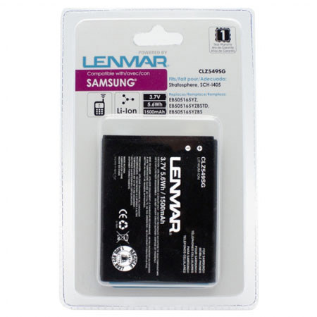 Lenmar No Memory Rechargeable Lithium-Ion Battery for Samsung Stratosphere, SCH-I405