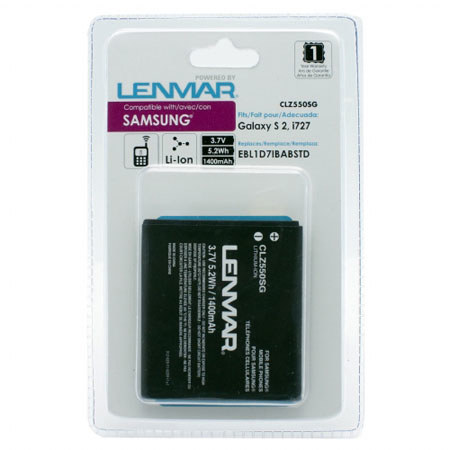 Lenmar No Memory Rechargeable Lithium-Ion Battery for Samsung Galaxy S 2, i727
