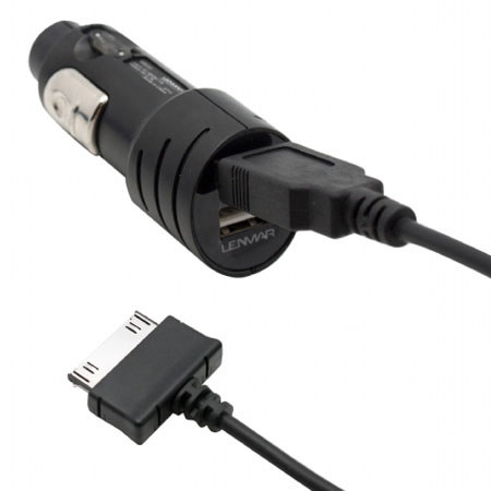 Lenmar DC2600D Dual Car Charger and Cable