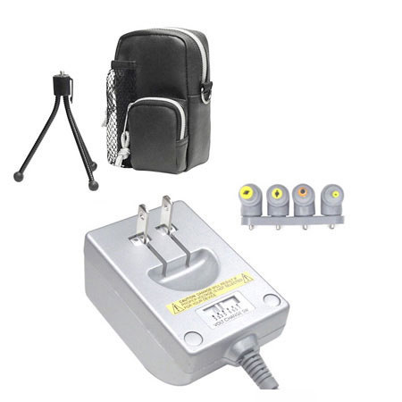 Lenmar Starter Kit for Digital Still Cameras, with Bag, Mini Tripod & Universal AC Adapter.