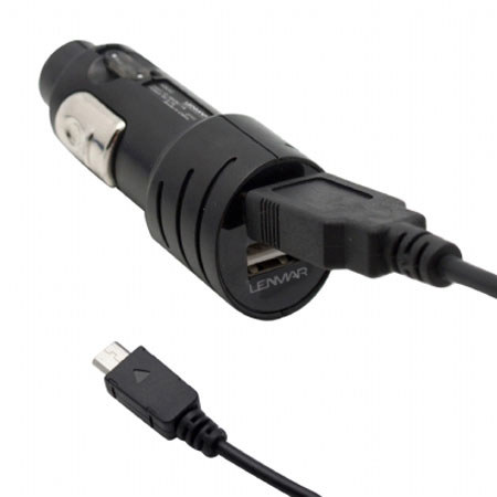 Lenmar DCMCROHT Dual Car Charger, Black
