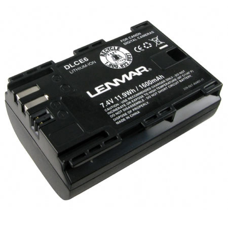 Lenmar DLCE6 Li-Ion 7.4V, 1600mAh Battery