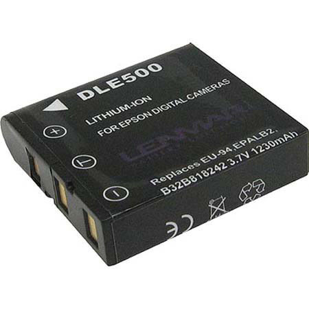 Lenmar No Memory Lithium-Ion Digital Camera Battery, 3.7v 1230mAh, Fits Epson L-500V, Replaces EU-94, EPALB2,