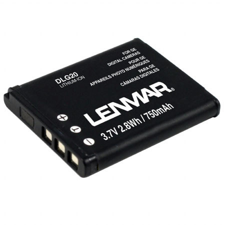 Lenmar No Memory, Lithium-Ion Battery, 3.7volts, 750mAh, for General Electric Imaging Digital Cameras, Replaces GB-20