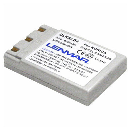 Lenmar No Memory, Lithium-Ion Digital Camera Battery, Replaces Konica DR-LB4, 3.7v, 850mAh