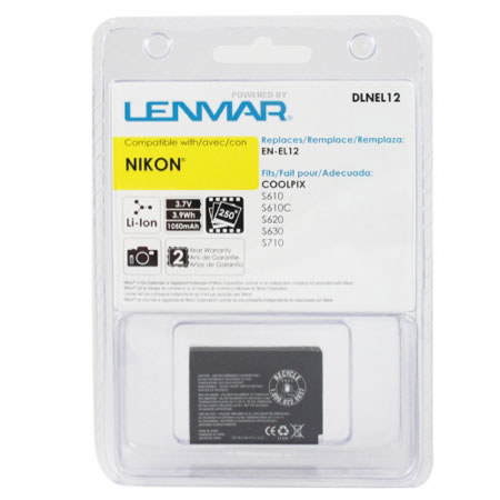 Lenmar NoMEM Li-Ion 3.7V 1050mAh Nikon EN-EL12 Battery