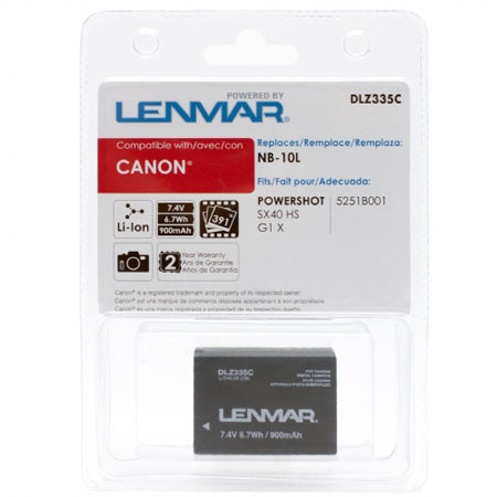 Lenmar Digital Camera Battery - Replaces Canon NB-10L