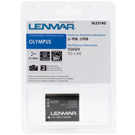 Lenmar Olympus LI-90B Battery for Olympus Tough TG-1 iHS