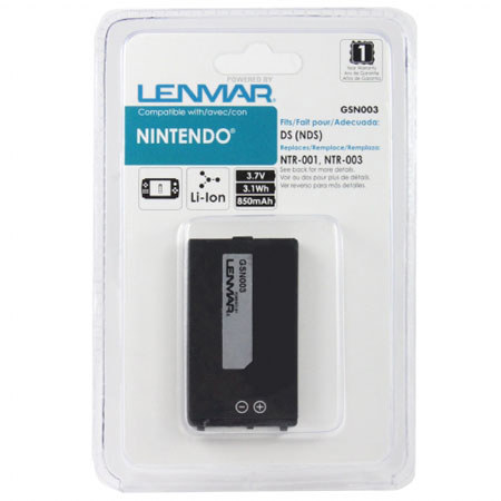 Lenmar GSN003 Lith-Ion Battery 3.7V / 850 mAh - Fits Nintendo DS Game Systems