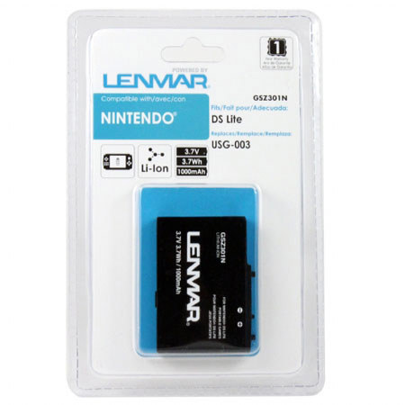 Lenmar GSZ301N Lith-Ion Battery 3.7V / 1000 mAh Fits Nintendo DS Lite