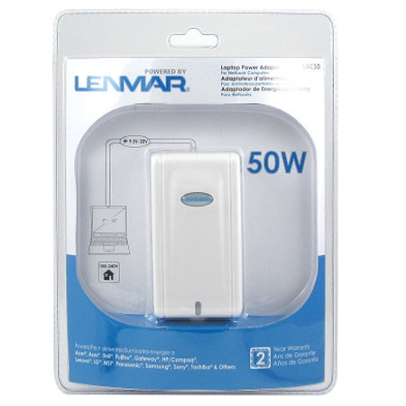 Lenmar LAC50 50W Laptop Power Adaptr, 7-12in screen