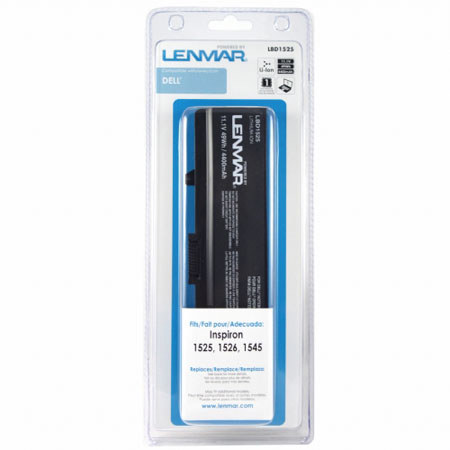 Lenmar LBD1525 Lith-Ion Battery 11.1V / 4400 mAh - Fits Dell Inspiron 1545, 1525, 1526