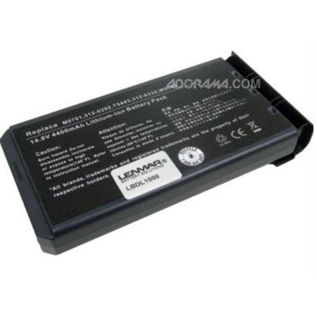 Lenmar No Memory Lithium-Ion Notebook Computer Battery, 14.8V 4400mAh, for Dell Inspiron 1000, 1200, 2200