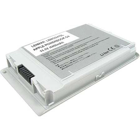 Lenmar No Memory Lithium-Ion Notebook Computer Battery, 11.1V 4400mAh, for Apple 12" M9324G/A PowerBook G4, Silver Case.