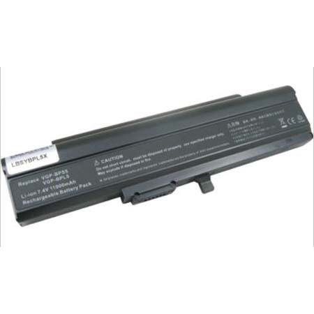 Lenmar No Memory Lithium-Ion Notebook Computer Battery, 7.4V 13000mAh, for Sony VGP-BPL5, VGP-BPS5