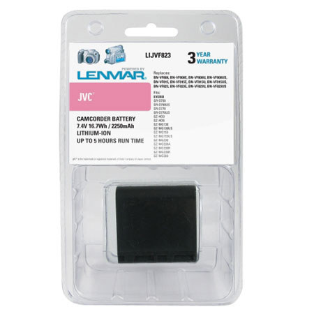 Lenmar No Memory, Lithium-Ion 7.2v / 2400mAh Replacement Camcorder Battery for JVC BN-VF823