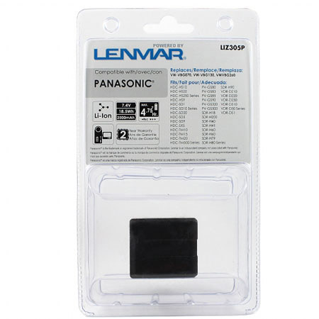 Lenmar Lithium-ion 7.4v, 2500mAh Replacement for Panasonic VW-VBG260 Battery