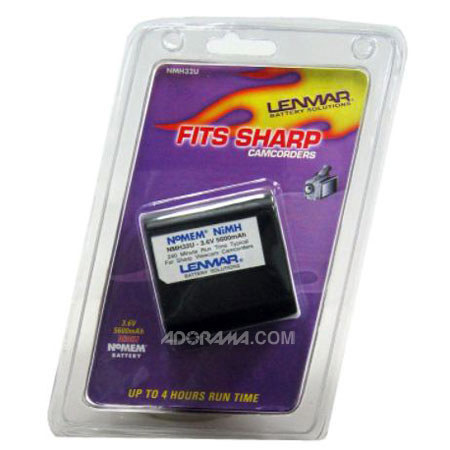 Lenmar U No Memory, NiMH Camcorder Battery for Sharp BT-H32U, 5600mAh #NMH32U