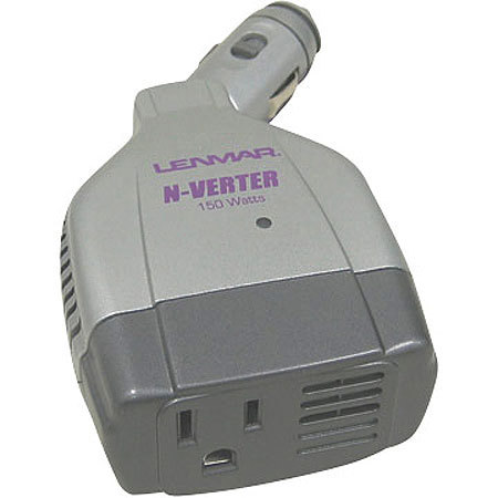 Lenmar N-Verter 150 watt Maximum, 140 watt Continuous Compact DC to AC Power Inverter with Swivel Head.
