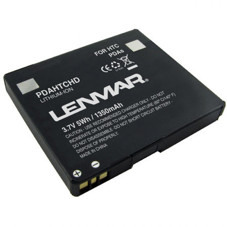Lenmar PDAHTCHD Lithium-Ion 3.7v / 1120mAh Battery, Fits HTC Touch Dual, P5500, T-Mobile MDA Touch Plus, O2 Xda star