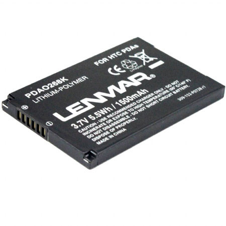 Lenmar PDA0268K Lithium-Polymar 3.7v / 1500mAh Battery, Fits HTC Mogul, P4000, Titan 100