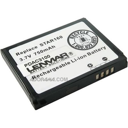 Lenmar No Memory Rechargeable Lithium-Ion Battery 3.7V 750mAh for the Cingular 3100 & 3125 Personal Data Assistants