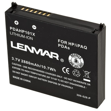 Lenmar No Memory Rechargeable Lithium-Ion Battery 3.7V 2880mAh for theiPAQ rx3100, 3400, 3700 and hx2000, 2400 & 2700 Series PDAs