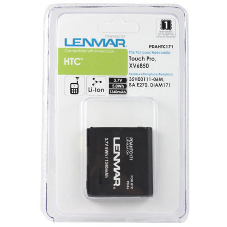 Lenmar PDAHTC171 Lithium-Ion 3.7v / 1340mAh Battery, Fits HTC Touch Pro, Fuze