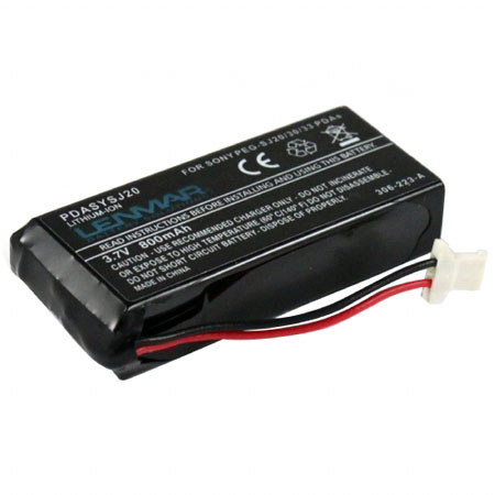 Lenmar PDASYSJ20 Lithium-Ion 3.7v / 800mAh Battery, Fits Sony Clie PEG-SJ20, SJ23, SJ30 SJ30
