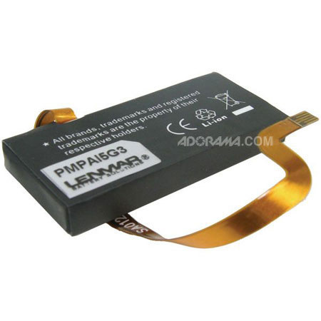 Lenmar NoMEM Lithium-ion Replacement Battery for the 30GB iPod G5 Video, 3.7V 550mAh