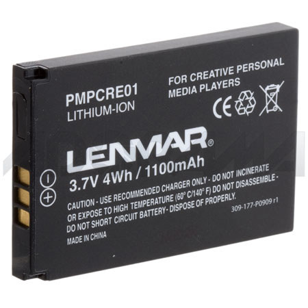 Lenmar Replacement Battery 3.7V, Creative NOMAD Jukebox