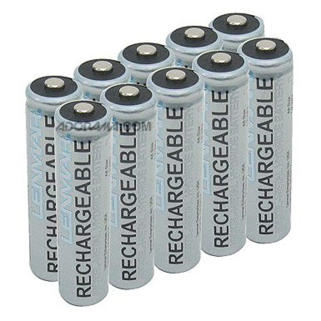 Lenmar AA Rechargeable Batteries 1.2V NoMEM 2500mAh