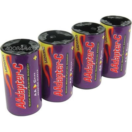 Lenmar Adaptr C, C Size Battery Shell, Adapts NiMH AA