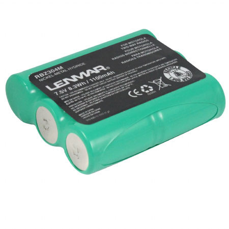 Lenmar RBZ304M Nickel-Metal Hydride Battery 7.5V / 1100 mAh - Fits Motorola Radius HT10 Radius Two Way Radios